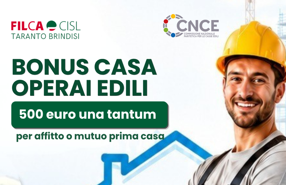 Bonus Casa Operai edili - 27072026