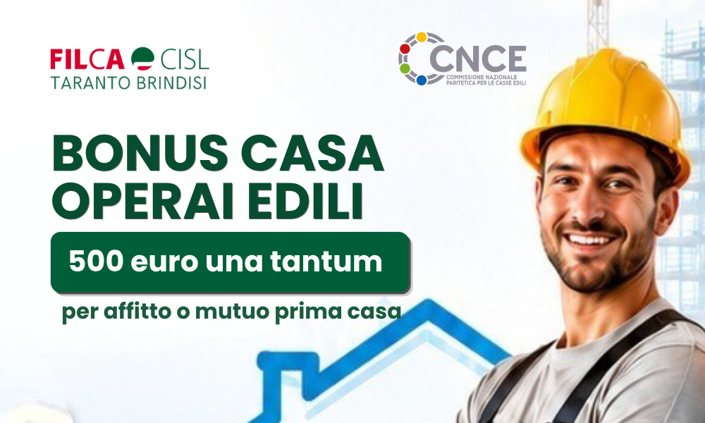 Bonus Casa Operai edili - 27072026